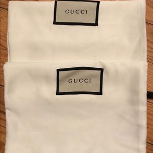 GENUINE GUCCI SHOE DUST BAGS